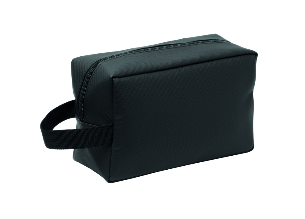 Logo trade promotional gifts image of: Toiletry bag in 600D RPET