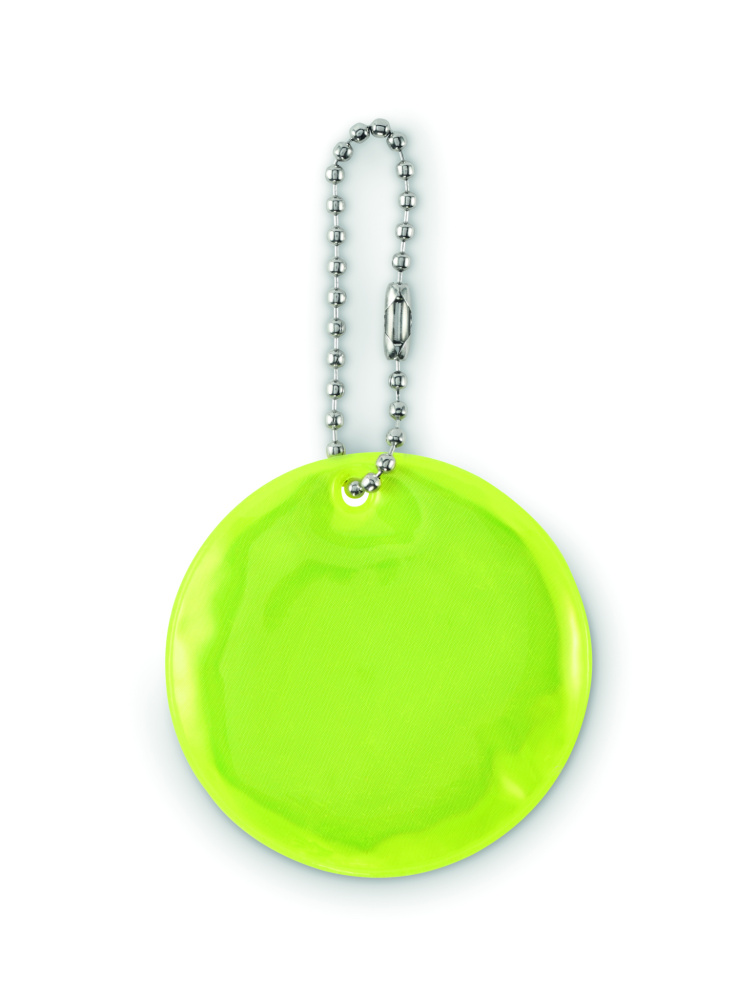 Logo trade promotional products image of: Round reflective keyring