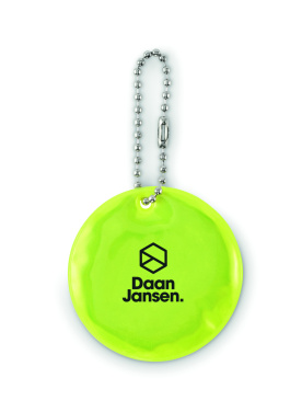 Logotrade promotional product picture of: Round reflective keyring