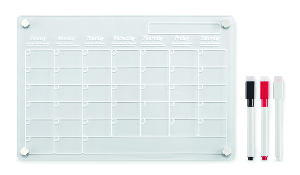 Logotrade corporate gift image of: Magnetic acrylic planner