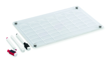 Logo trade business gifts image of: Magnetic acrylic planner