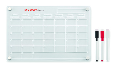 Logotrade promotional merchandise picture of: Magnetic acrylic planner