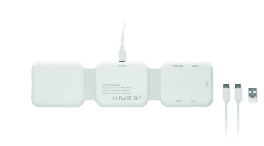 Logo trade business gift photo of: Foldable charging station