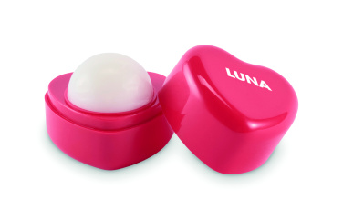Logotrade promotional product image of: Heart shape vegan lip balm