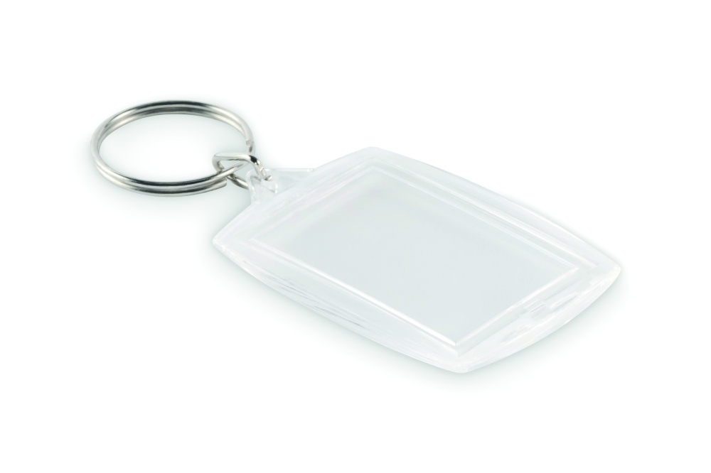 Logo trade corporate gifts image of: Classic acrylic keyring