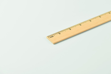 Logo trade advertising products image of: Wooden ruler 30cm