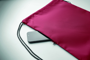 Logo trade advertising products image of: Drawstring bag in 420D RPET