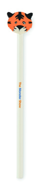 Logo trade advertising products image of: Wooden pencil in animal shape