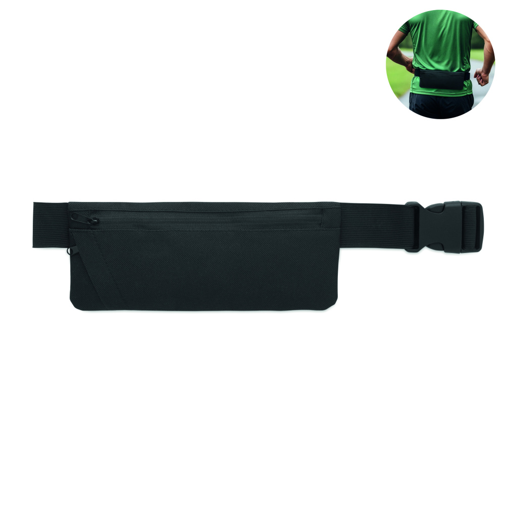 Logotrade promotional merchandise picture of: Sports waist bag 600D RPET