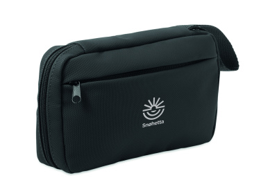 Logo trade promotional merchandise picture of: Toiletry bag 600D RPET