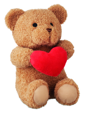 Logotrade promotional product image of: Teddy bear with heart 23cm