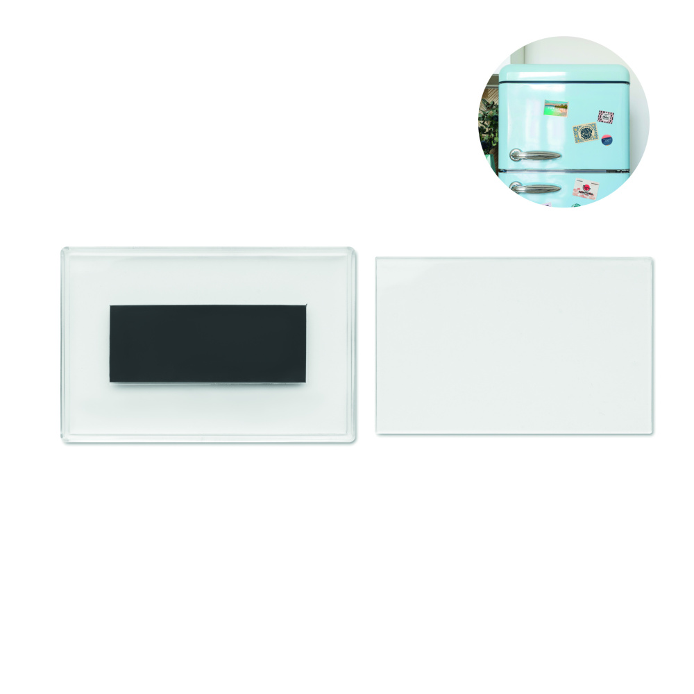 Logo trade promotional item photo of: Acrylic photo magnet rectangula