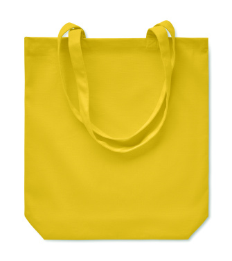 Logo trade promotional giveaways image of: 270 gr/m² Canvas shopping bag