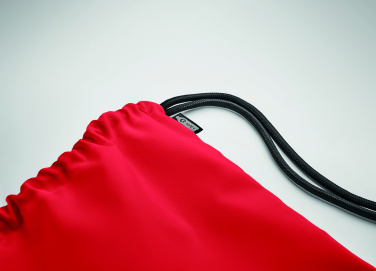 Logo trade promotional items image of: Large drawstring bag 300D RPET