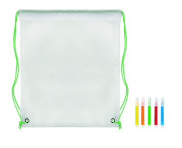 Logo trade corporate gift photo of: Non woven kids bag with pens