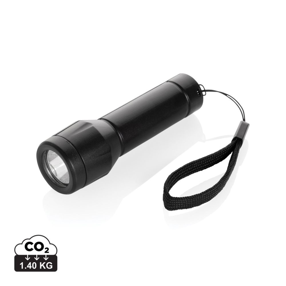 Logo trade advertising products picture of: Flara RSC recycled plastic USB-rechargeable torch