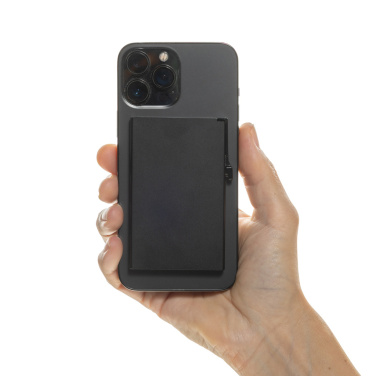 Logo trade promotional giveaway photo of: Standard aluminium RFID magnetic phone cardholder