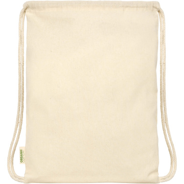 Logo trade corporate gifts picture of: Odisha 100 g/m² OCS organic drawstring bag 5L