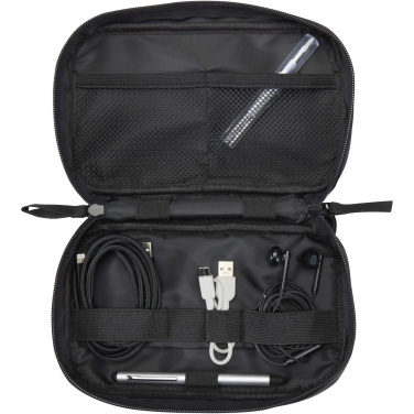 Logotrade promotional gift picture of: Resi Plus GRS recycled tech pouch 1L