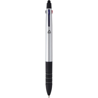 Logotrade promotional merchandise image of: Trine 3-ink RCS recycled ballpoint pen with stylus