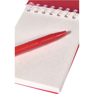 Logotrade promotional gift image of: Lig Mini recycled outdoor soft cover notebook and ballpoint pen set (black ink)