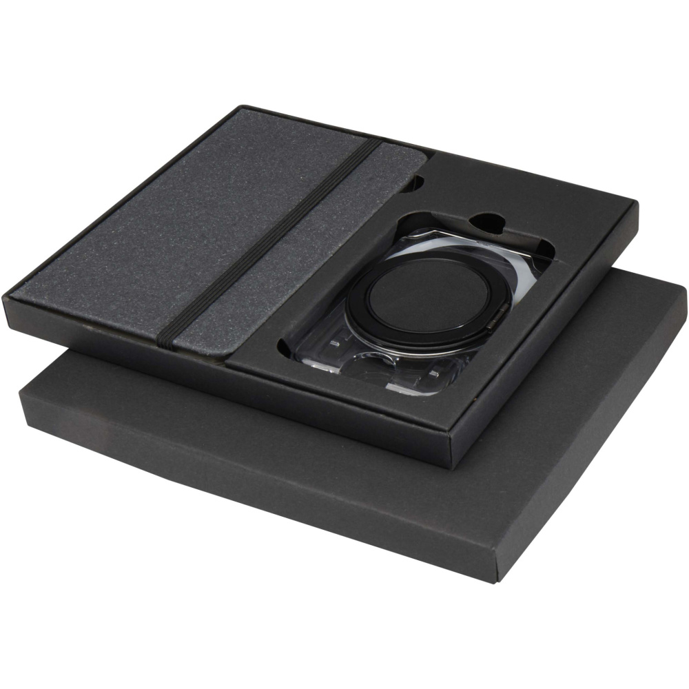 Logo trade promotional products picture of: Kern A6 hard cover notebook and MagSafe wallet gift set