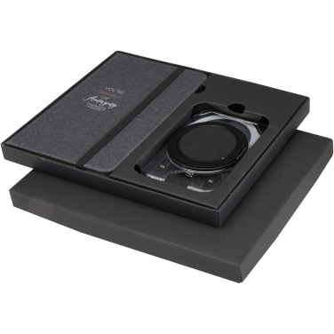 Logotrade promotional item image of: Kern A6 hard cover notebook and MagSafe wallet gift set