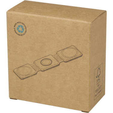 Logotrade promotional products photo of: Armus 3-in-1 15W recycled plastic foldable wireless charger