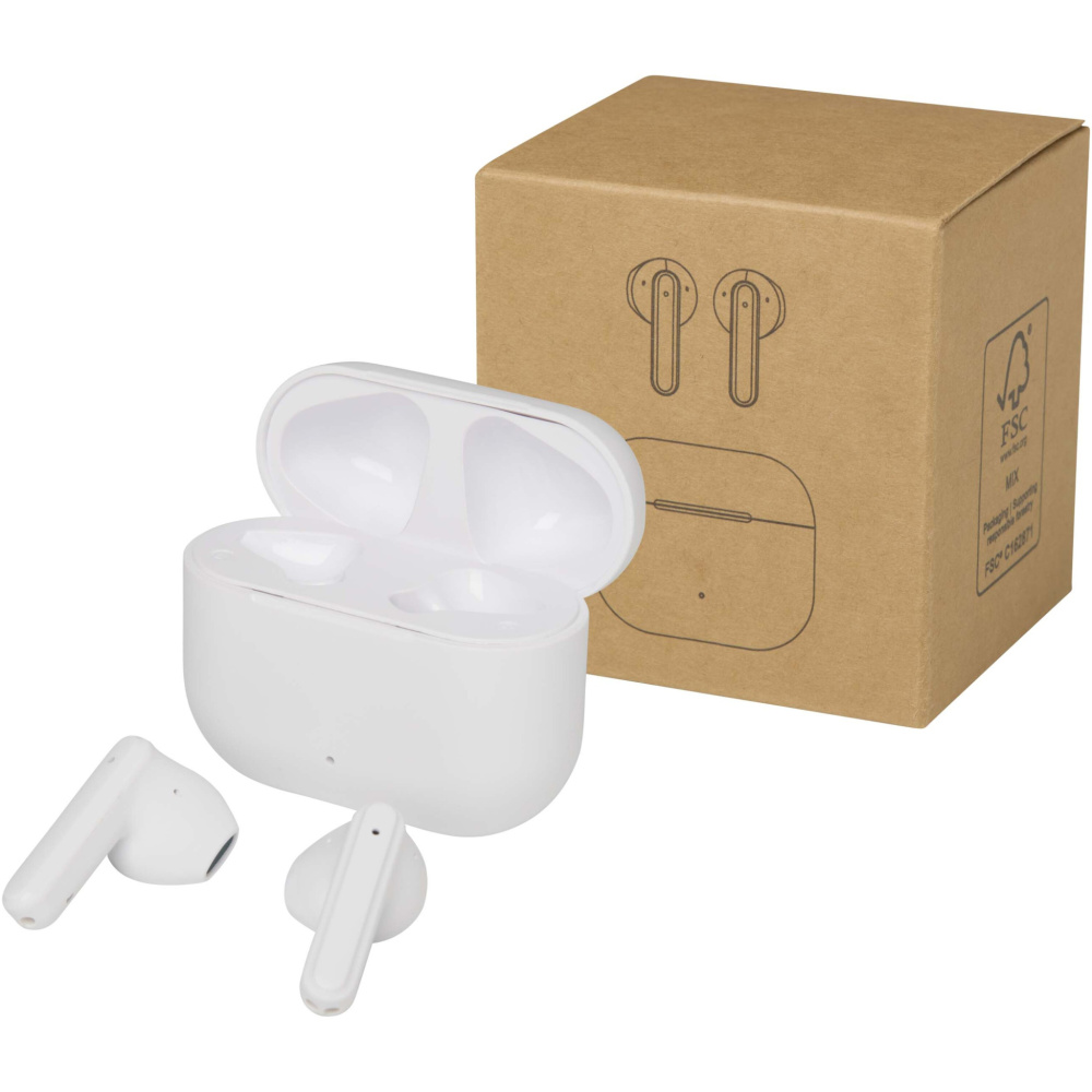 Logotrade promotional items photo of: Altais recycled plastic True Wireless Bluetooth® headset