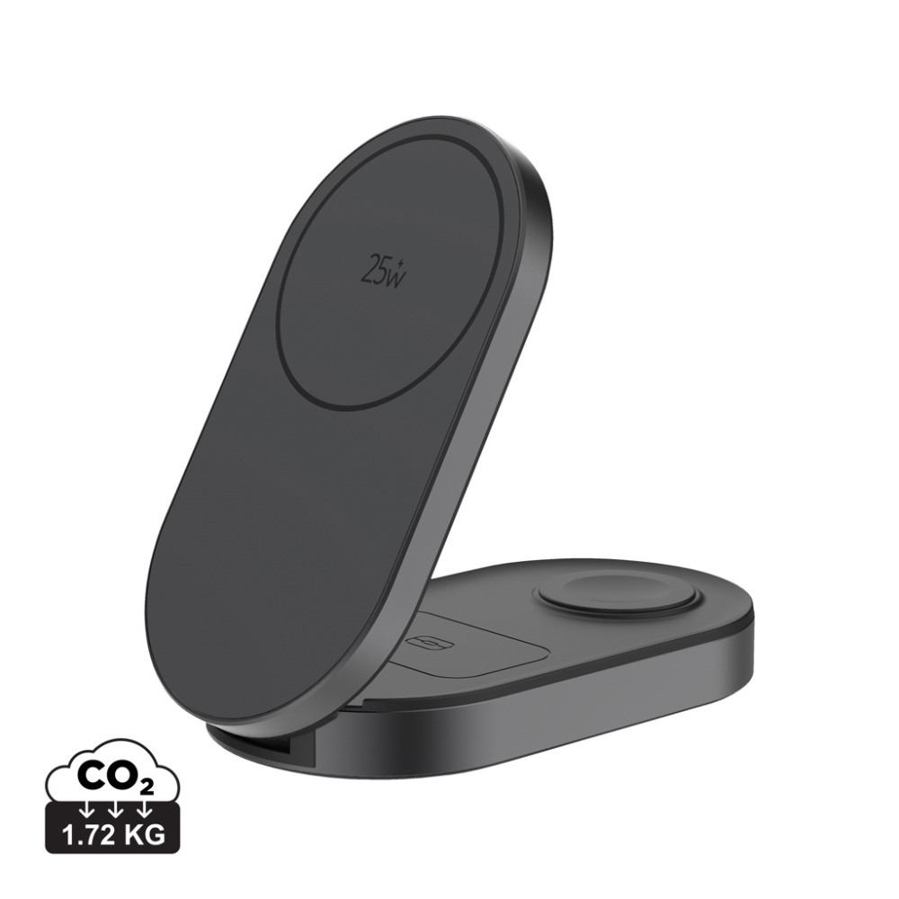Logotrade corporate gift image of: Quantum ultra-fast 3-in-1 25W Foldable Wireless Charger