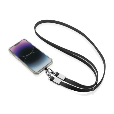Logo trade promotional gift photo of: Nivo RCS recycled PET Crossbody lanyard