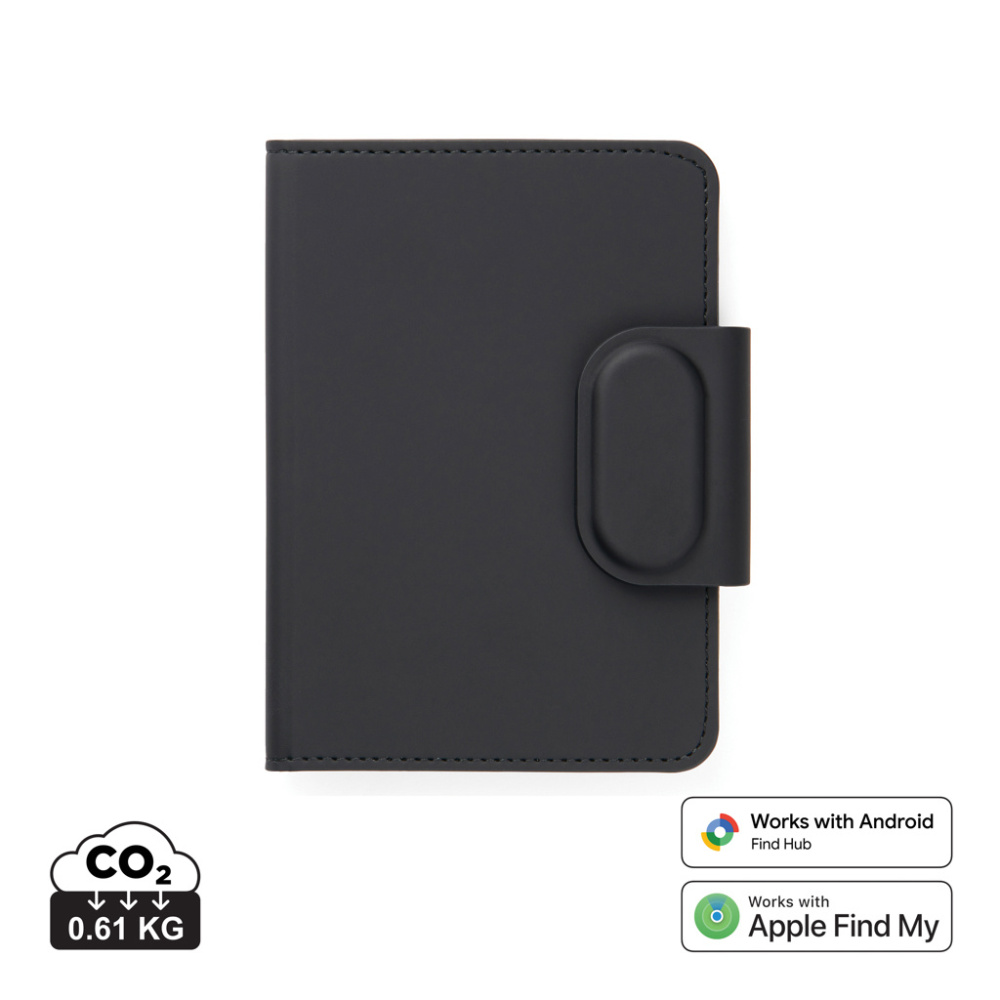 Logo trade business gift photo of: VINGA Baltimore RCS Passport Cover With Finder Dual