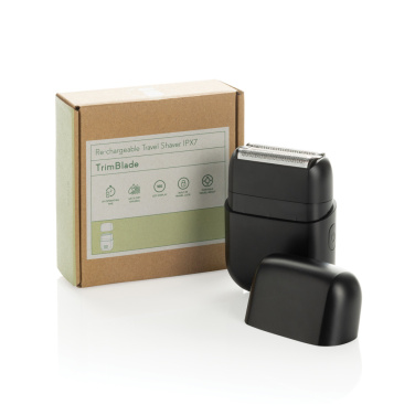 Logo trade promotional gifts picture of: TrimBlade re-chargeable Travel Shaver IPX7