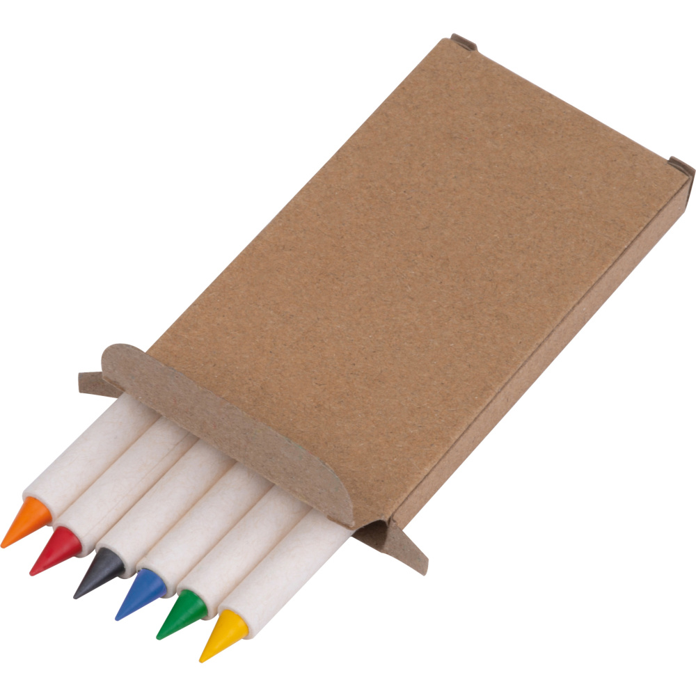 Logo trade promotional giveaways picture of: Infinity Set of Wax Crayons KINGSTON