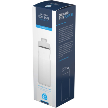 Logo trade promotional gift photo of: H2O Active® Eco Base 650 ml flip lid sport bottle