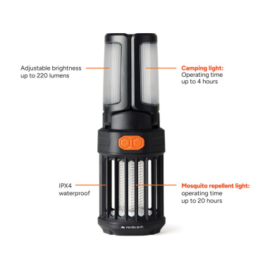 Logo trade promotional merchandise picture of: Nordic Drift Titan Portable mosquito repellent camping light