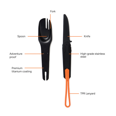 Logotrade promotional giveaway image of: Nordic Drift Trail 4 in 1 outdoor cutlery