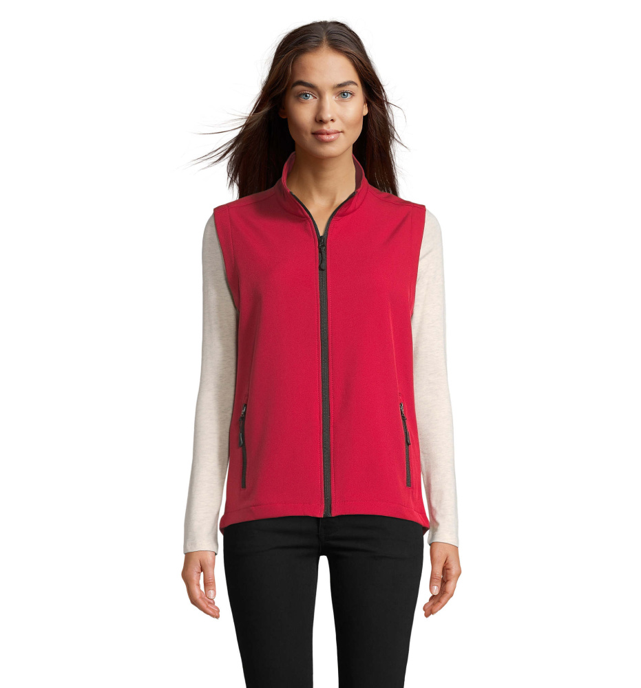 Logo trade corporate gifts picture of: RACE BW WOMENSOFTSHELL