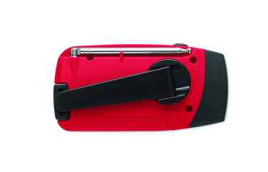 Logo trade promotional giveaways image of: Portable radio SOS with LED torch