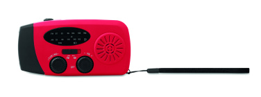 Logo trade advertising products picture of: Portable radio SOS with LED torch