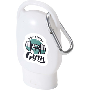 Logotrade promotional merchandise photo of: Rosie SPF 30 suncream with carabiner