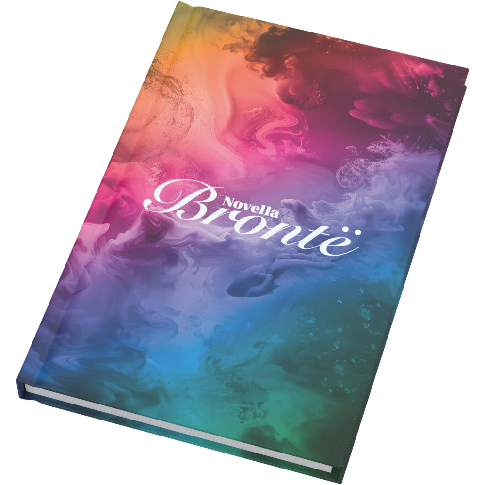 Logo trade advertising product photo of: Novella Brontë A5 matt hard cover notebook - 100 sheets