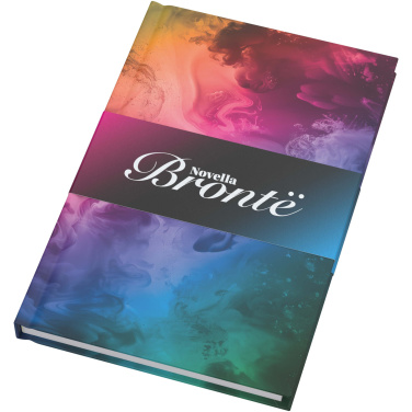Logo trade business gift photo of: Novella Brontë A5 matt hard cover notebook - 100 sheets