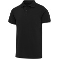 Beryl 220 g/m² short sleeve unisex OCS organic recycled polo, Black
