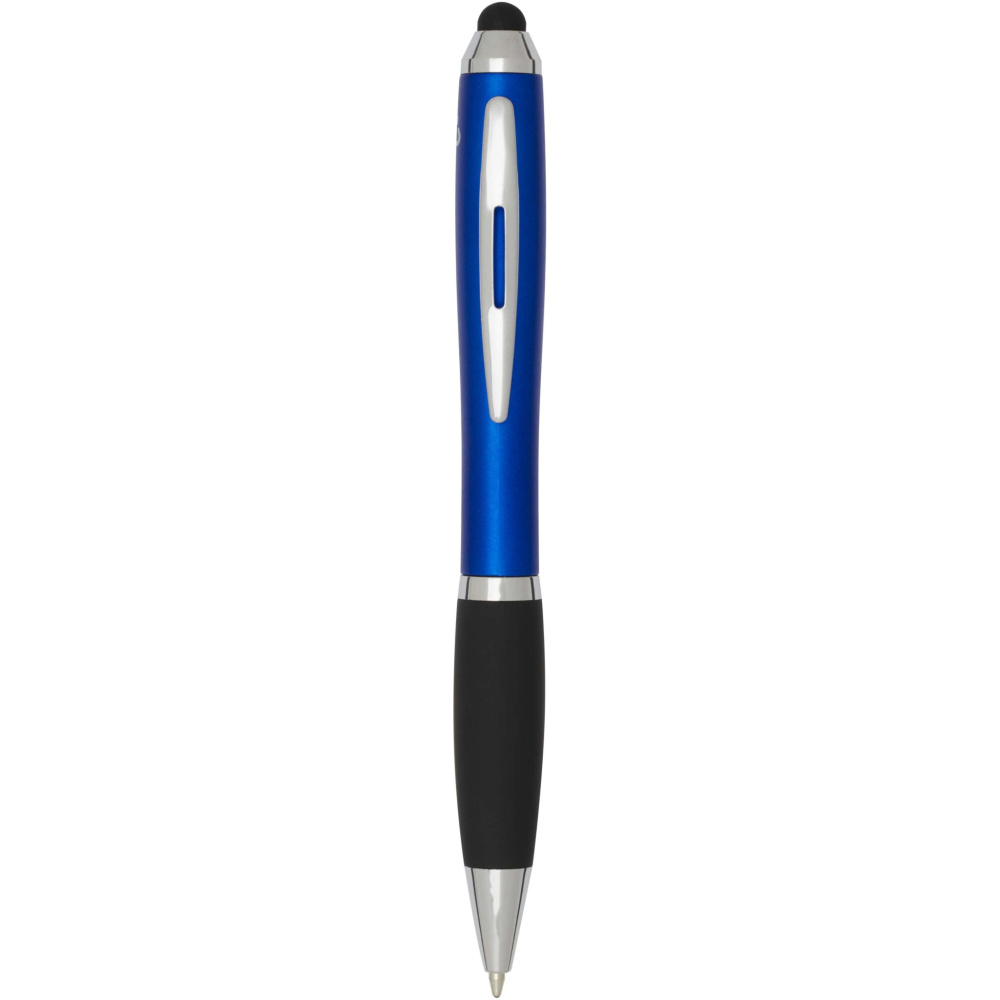 Logotrade promotional merchandise photo of: Nash RCS recycled plastic stylus ballpoint pen (blue ink)