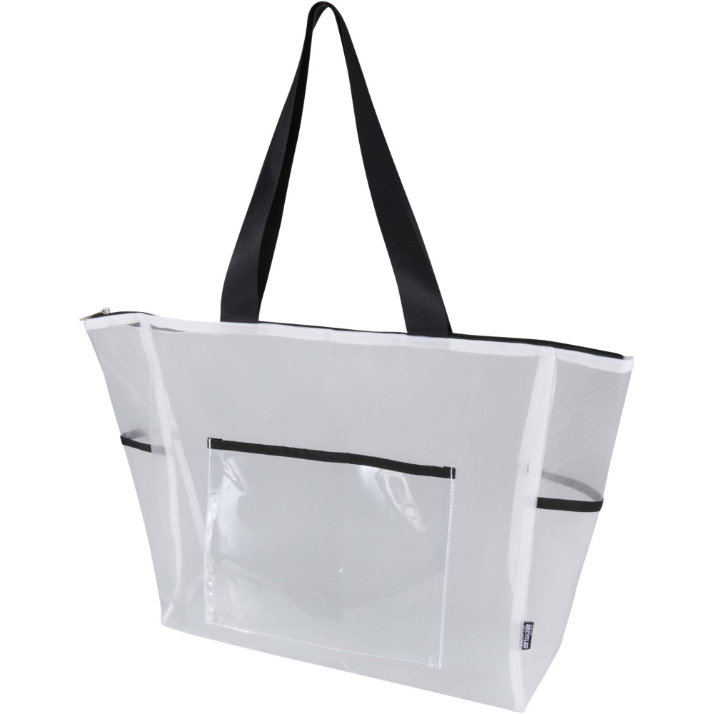 Logo trade promotional items image of: Mesh GRS recycled tote bag 23L