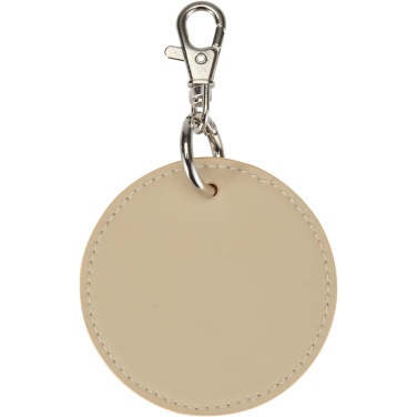 Logo trade business gifts image of: Resi Plus GRS recycled round charm keychain 