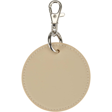 Logotrade promotional giveaway picture of: Resi Plus GRS recycled round charm keychain 
