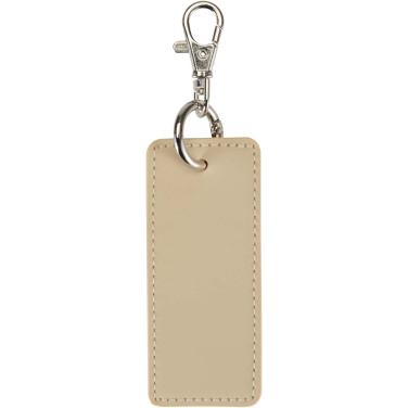 Logotrade promotional merchandise picture of: Resi Plus GRS recycled rectangle charm keychain
