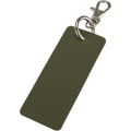 Resi Plus GRS recycled rectangle charm keychain, Forest green